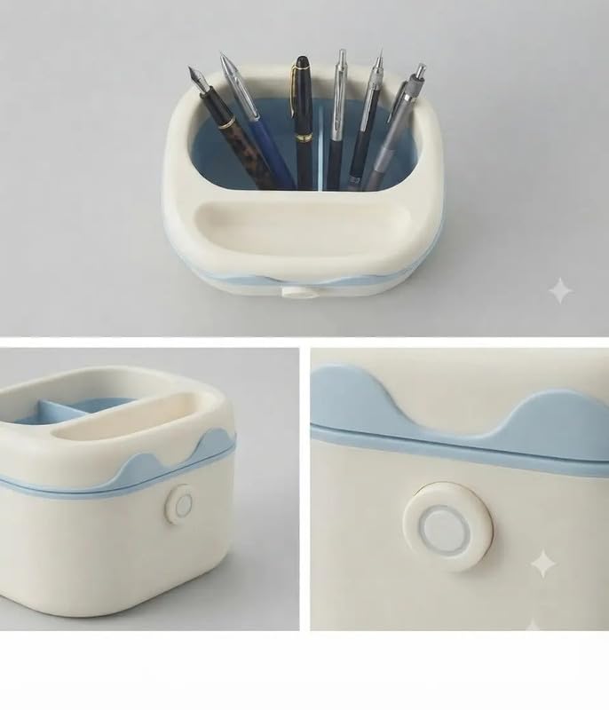 Square Pencil Holder with Round Corners