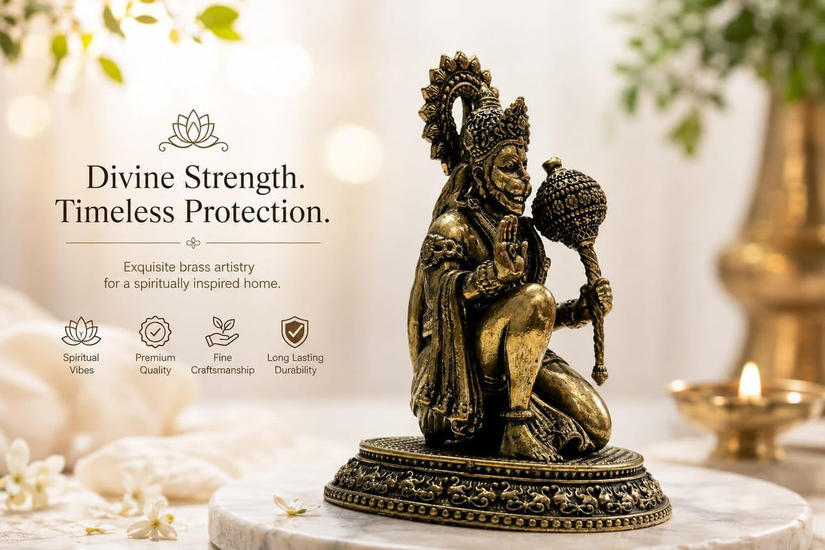 Brass Hanuman Ji Statue 3 Inch