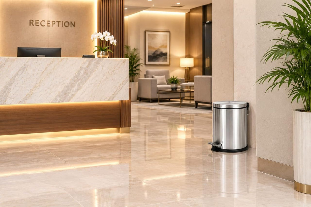 Stainless Steel Pedal Dustbin, Round