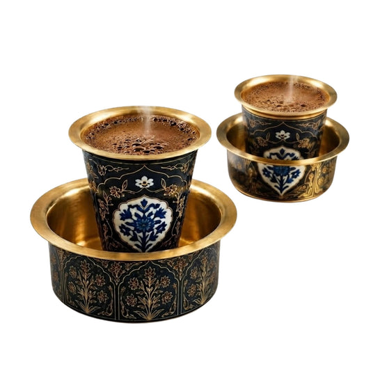 2 Dabara Set – Cobalt Blue Golden
