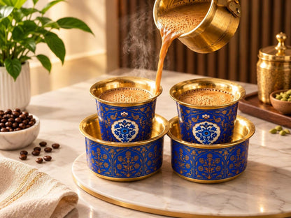 2 Dabara Set – Cobalt Blue Golden