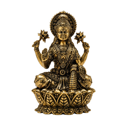 Brass Lakshmi Ji Statue 4 Inch