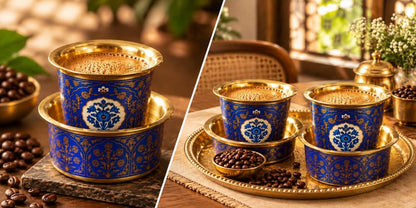 2 Dabara Set – Cobalt Blue Golden