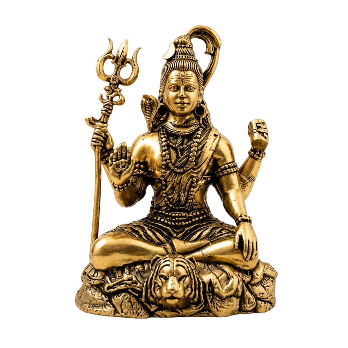 Brass Lord Shiva Statue Decorative Figurine